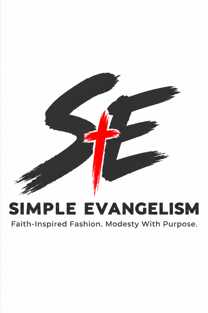 Black SE Simple Evangelism branding on a white background