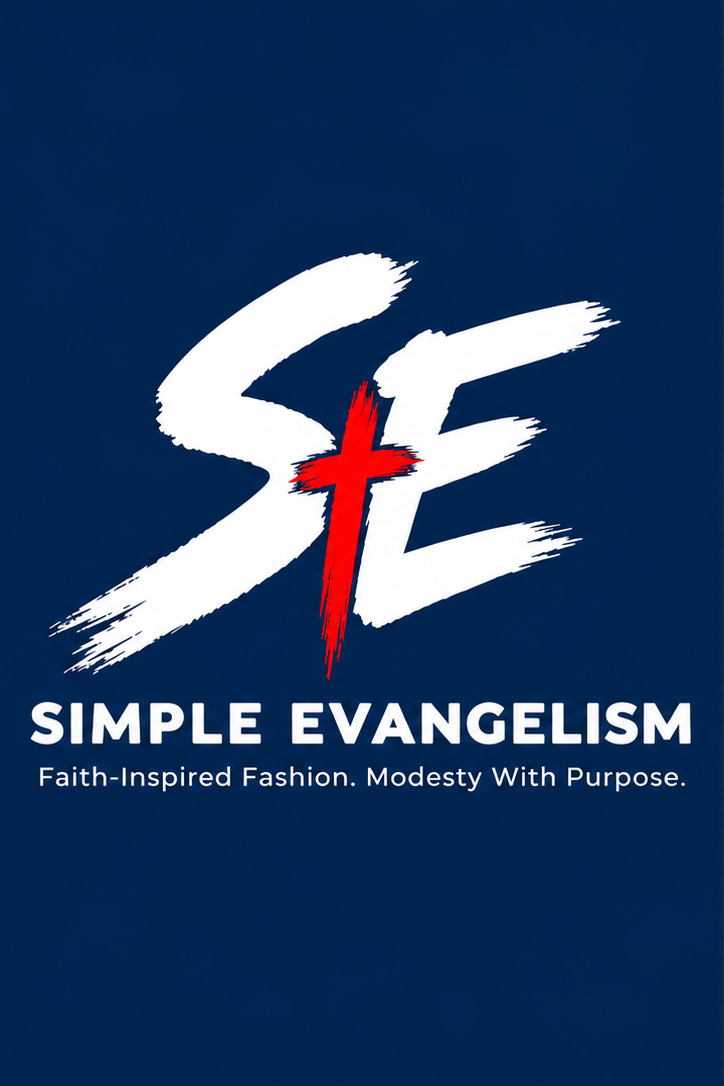 White SE Simple Evangelism branding on a navy background
